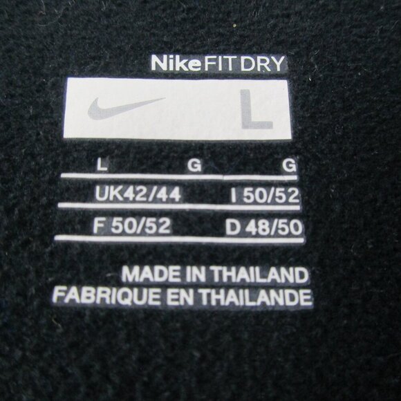 Nike Track Jacket Womens Large Dark Grey Fleece Lined Fit Dry Long Sleeve Zip-Up - Picture 6 of 11